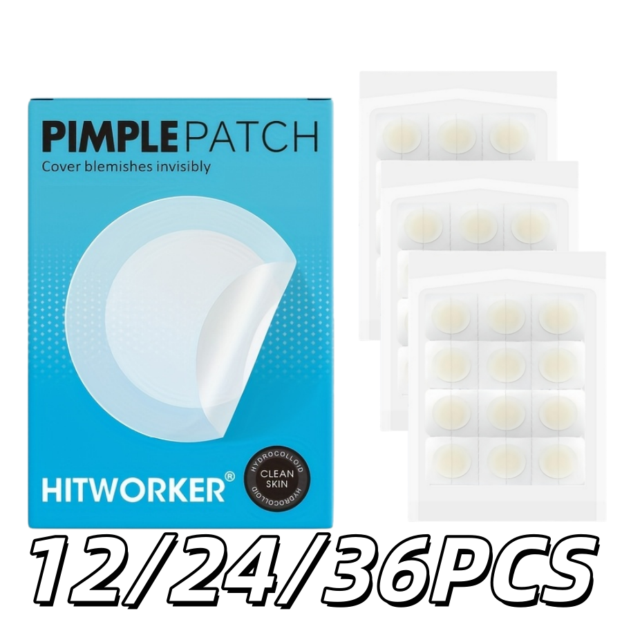 Skincare Oil Control - 12/24/36PCS Parche de hidrogel antiacné con
