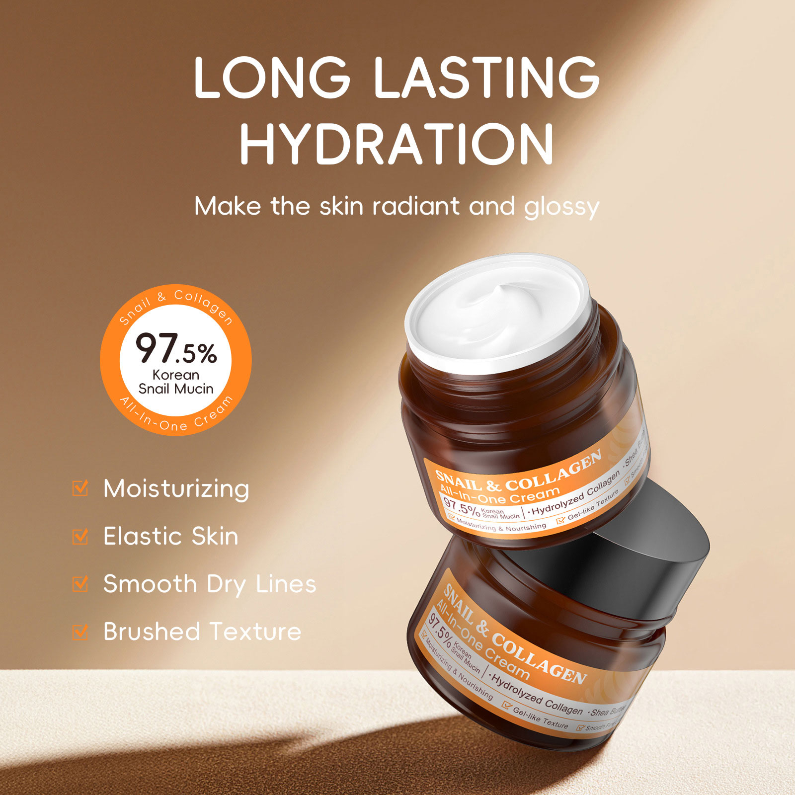 LAIKOU-crema Facial de colágen - Snail Cream Gel reseña y precio