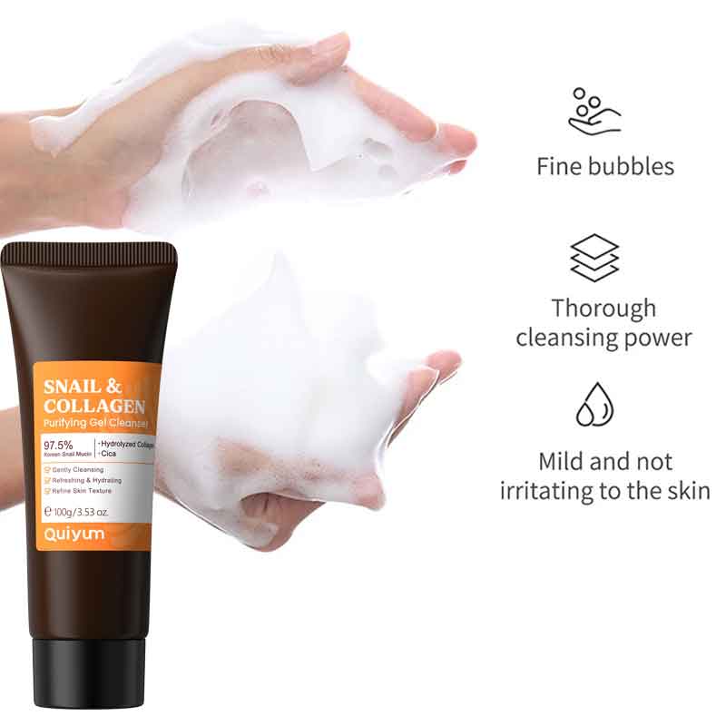 Limpiador Facial de Colágeno d - Snail Cream Gel reseña y precio