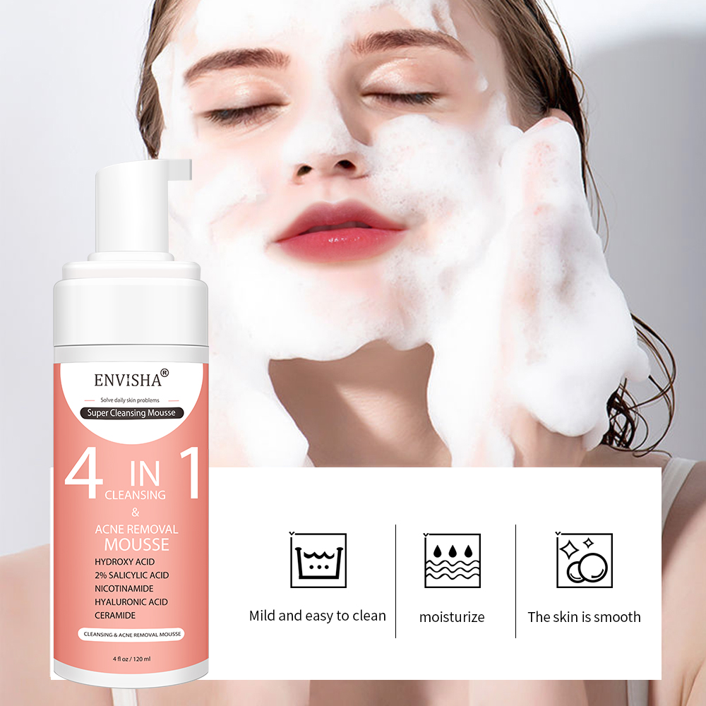 ENVISHA-Mousse Exfoliante para - Salicylic Acid Cleanser reseña y precio