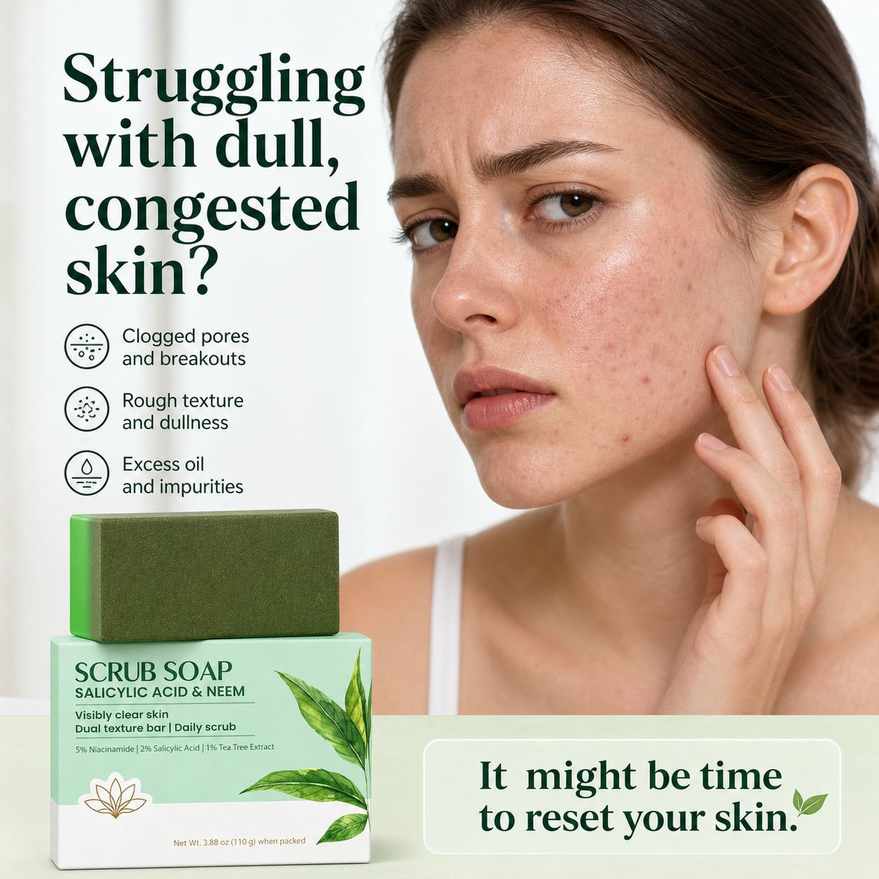 Jabón en barra exfoliante |    - Salicylic Acid Cleanser reseña y precio