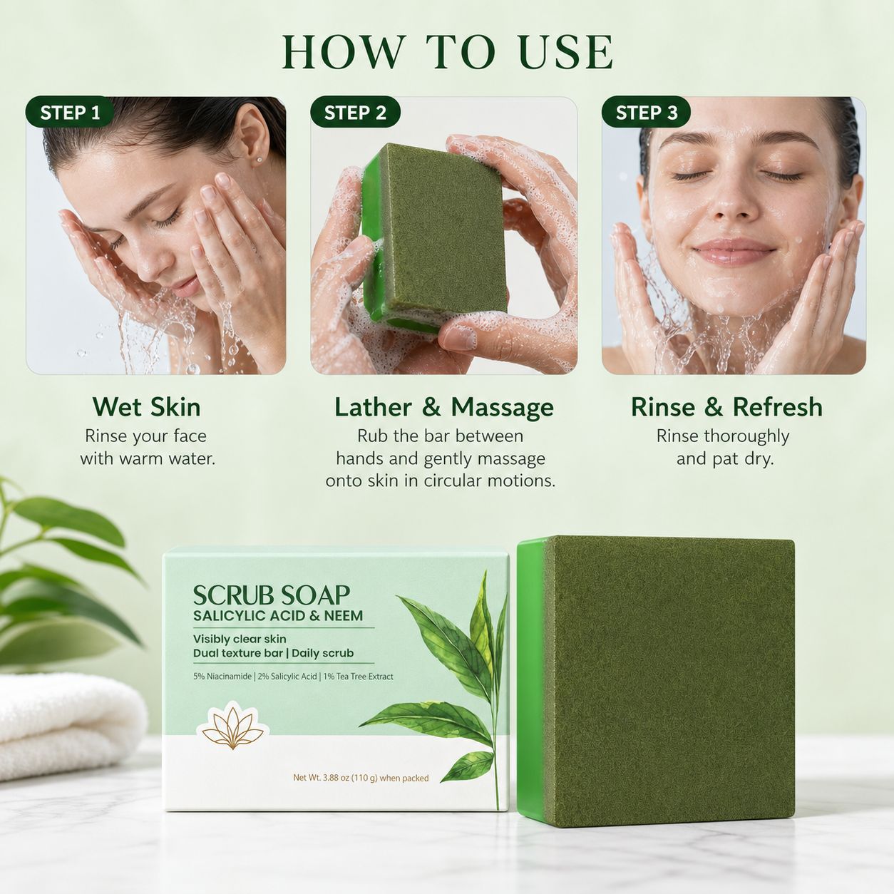 Jabón en barra exfoliante |    - Salicylic Acid Cleanser reseña y precio