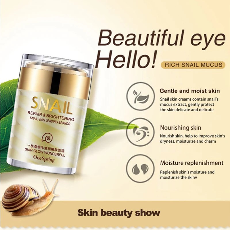 Crema de Caracol blanqueadora  - Snail Cream Gel reseña y precio