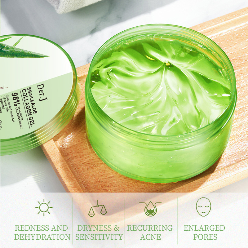 Gel de colágeno de Aloe y Cara - Snail Cream Gel reseña y precio